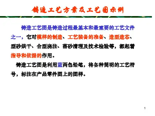 铸造工艺方案及工艺图示例(PPT37页)