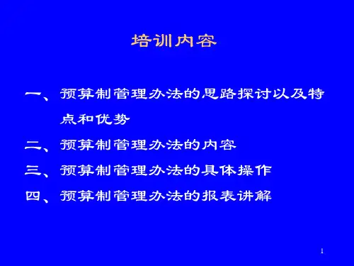 工资总额预算制管理办法