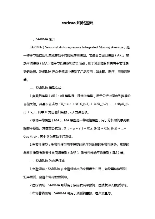 sarima知识基础