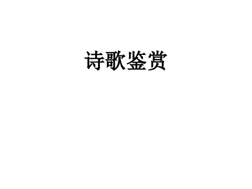诗歌鉴赏复习