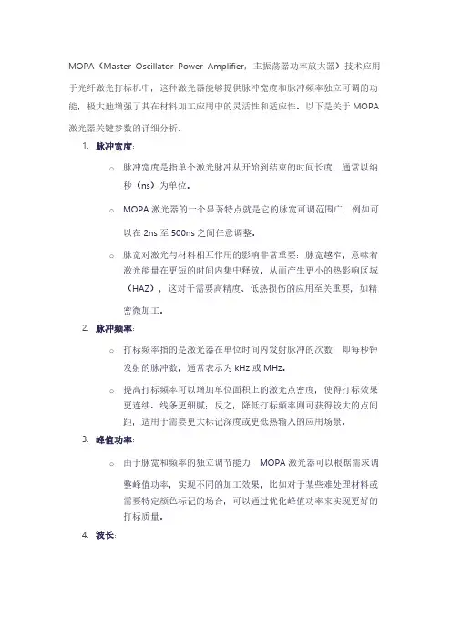 mopa参数
