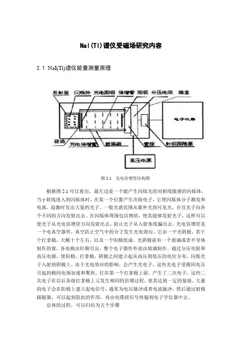 NaI(Tl)谱仪受磁场研究内容