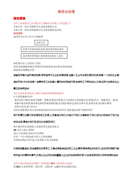狼性总经理