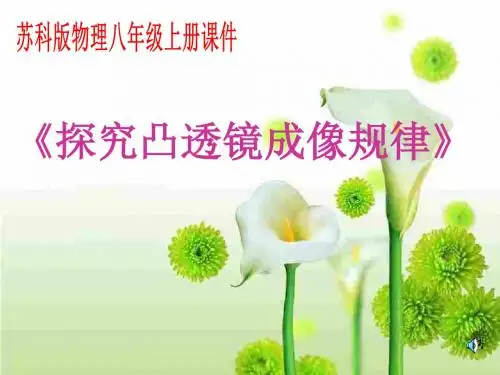 凸透镜成像规律课件--江苏教育版(新编201908)