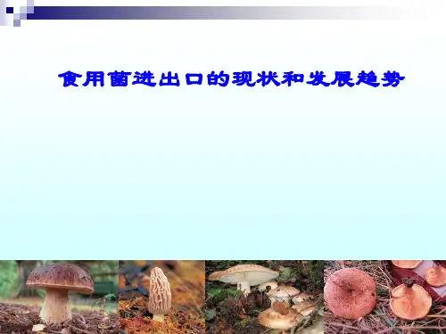 食用菌进出口的现状和发展趋势