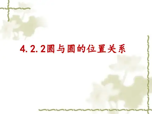 高中数学必修二课件-4.2.2 圆与圆的位置关系9-人教A版