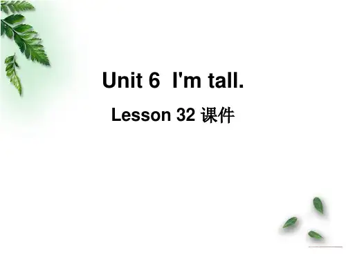 精通版四年级英语上册Unit 6 I'm tall Lesson 32 课件3.ppt