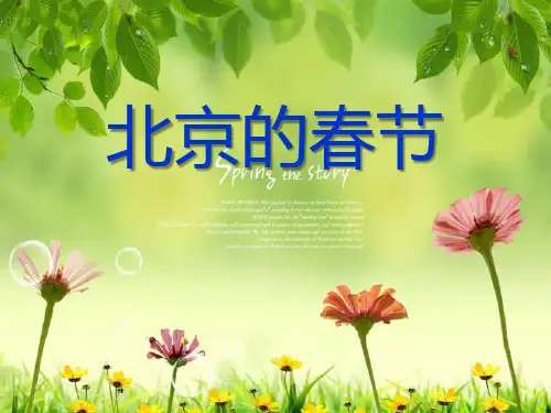 部编版六年级下册语文《北京的春节》PPT课件