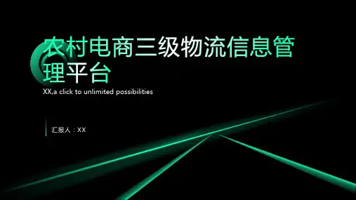 农村电商三级物流信息管理平台vx