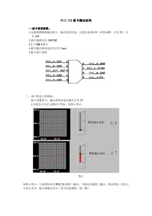 PCL728板卡测试说明