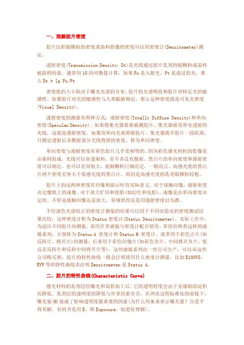 理解胶片：胶片特性曲线