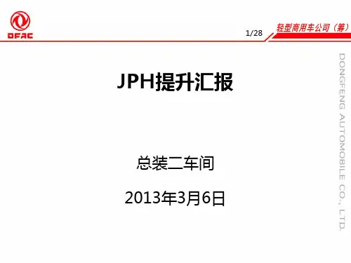 总装二车间JPH提升汇报