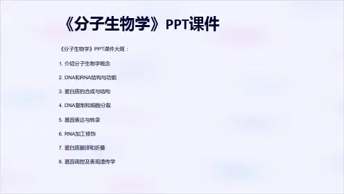 《分子生物学》课件