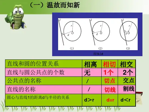 直线和圆的位置关系课件ppt