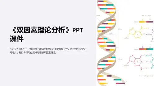 《双因素理论分析》课件