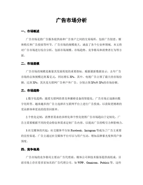 广告市场分析