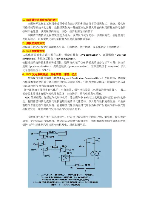 洁净煤技术