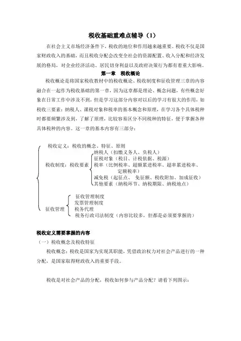 税务-税收基础重难点辅导1 精品