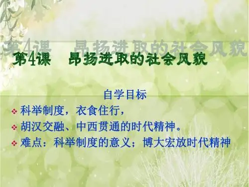 人教版初中历史七年级下册《第4课 昂扬进取的社会风貌》PPT课件 (4)