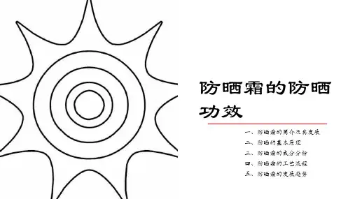 防晒霜的发展