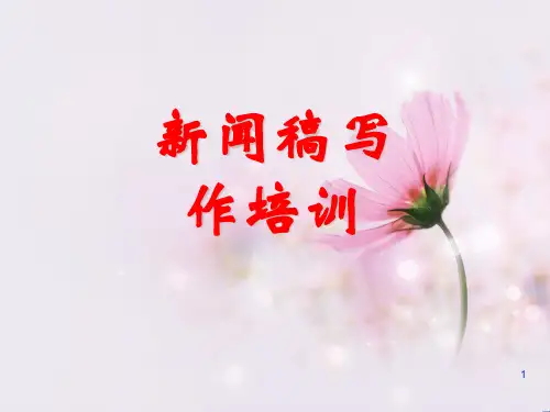新闻稿培训 PPT课件