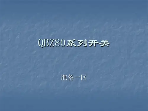 QBZ80系列开关