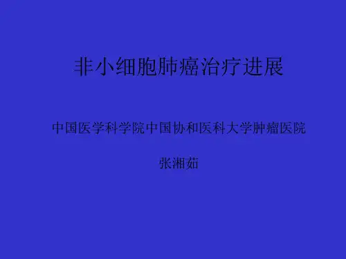 非小细胞肺癌治疗进展 PPT课件