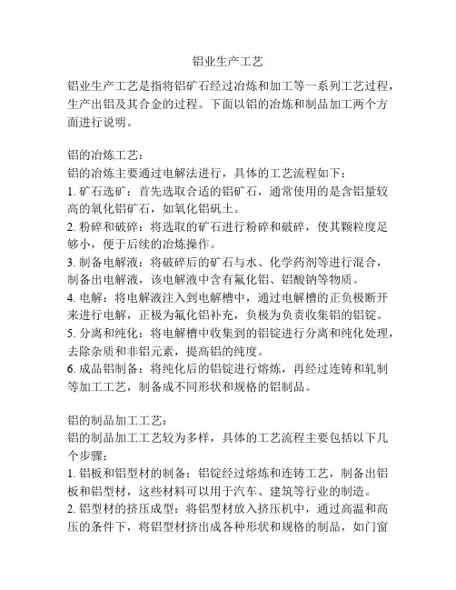 铝业生产工艺