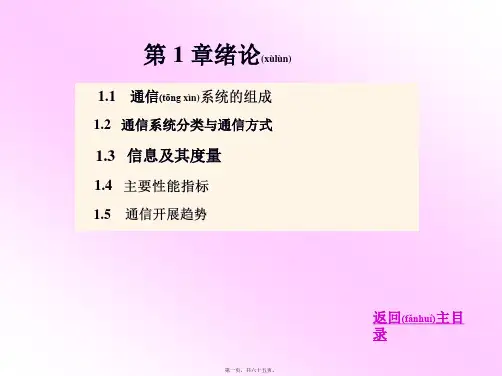通信系统的组成(精品PPT)