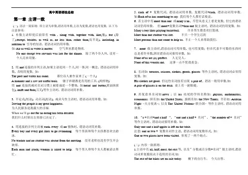 2020安徽高考英语语法考点大全归纳总结