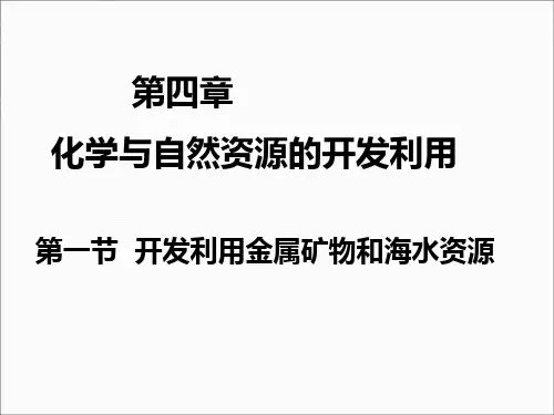 高中化学必修二 第四章第一节课件