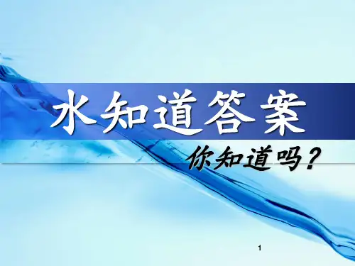 水知道答案 ppt课件