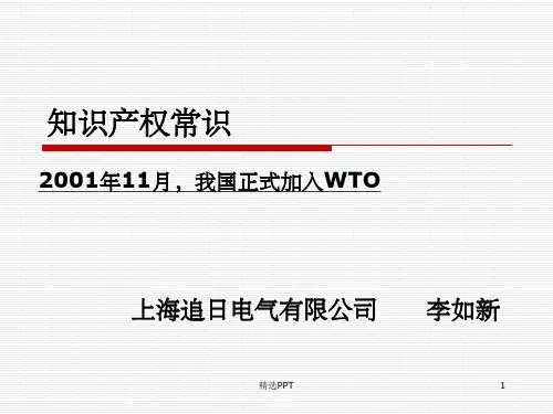 《知识产权常识》PPT课件