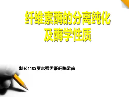 纤维素酶的分离纯化