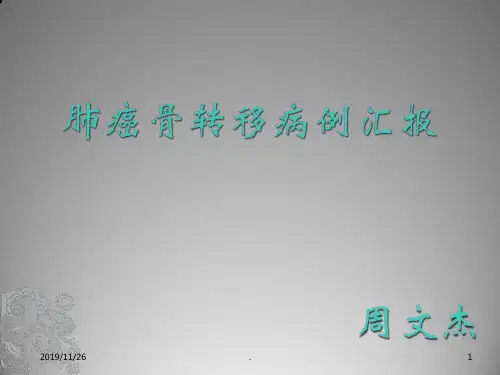 肺癌骨转移病例讨论PPT课件