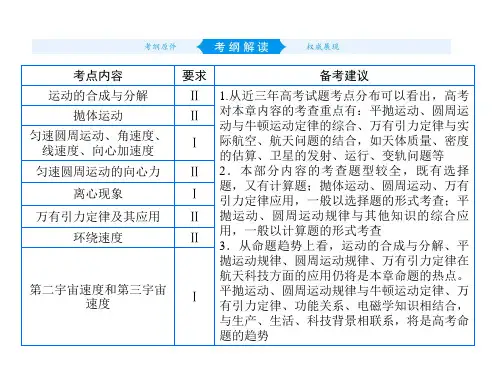 第四章 第1讲 曲线运动 运动的合成与分解—2021届(新课标版)高考物理一轮复习课件(共25张PPT)