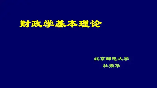 财政学基本理论
