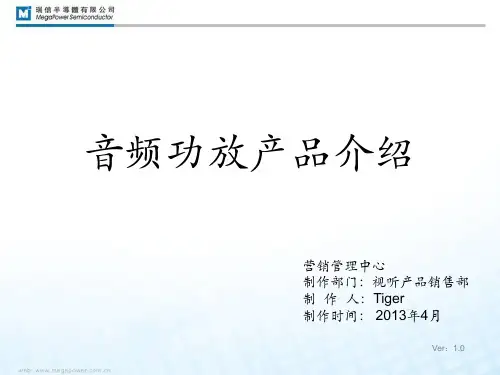 瑞信功放产品介绍