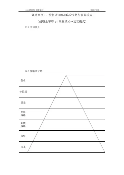 运营管理 第6版MBA10_课堂案例