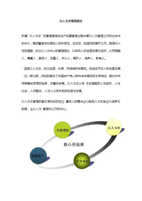 以人为本管理理念