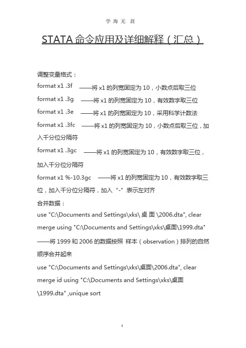 STATA命令应用及详细解释(汇总).pptx