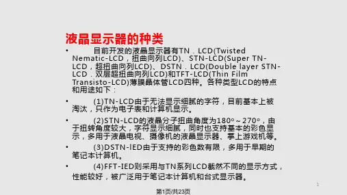 液晶显示器原理PPT课件