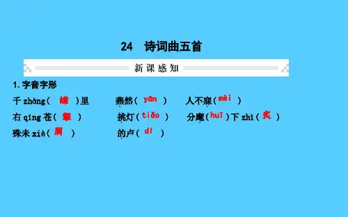 24 诗词曲五首语文课件PPT