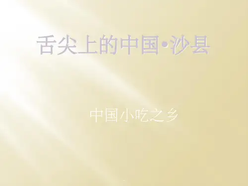 舌尖上的中国·沙县