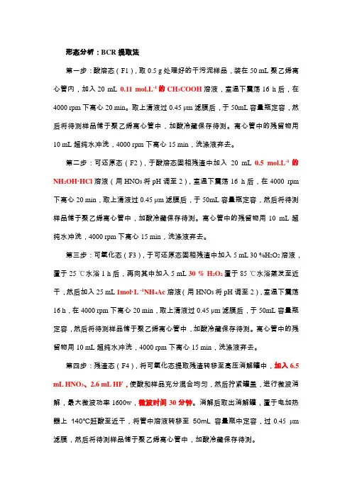 重金属预处理方法