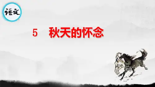 七上语文教学课件 5 秋天的怀念第二课时