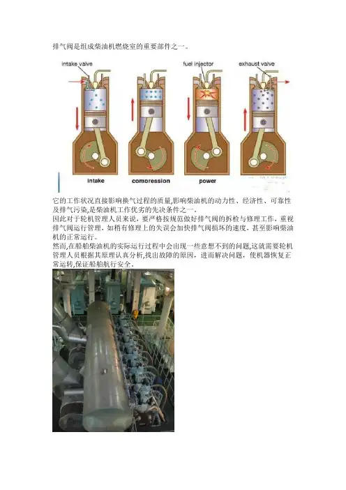 船舶柴油机排气阀常见故障分析与检修