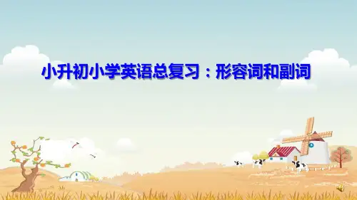 小升初小学英语总复习：形容词与副词