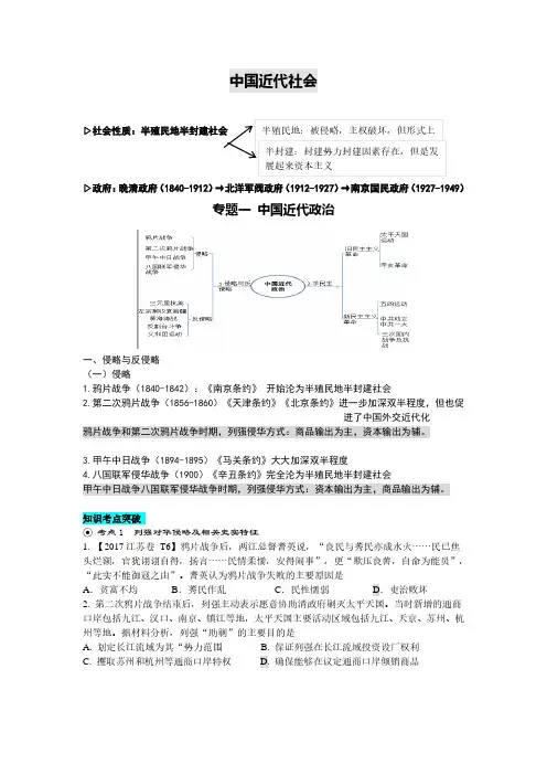 中国近代政治