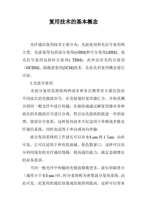 复用技术的基本概念